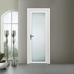 Kitchen swinging door aluminum single swing door design frosted glass door on China WDMA