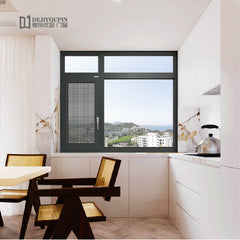 Large glass W106 triangle cheap aluminium casement out swing double glazed windows australia standard on China WDMA