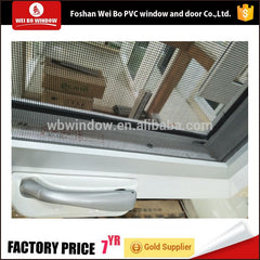 Latest design Crank open window pvc windows with top brand hardware on China WDMA