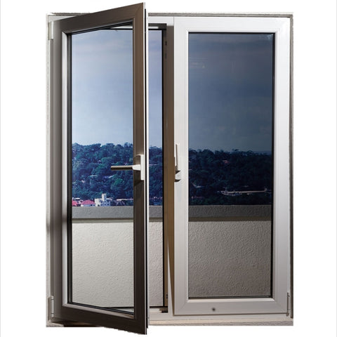 Latest house windows door designs double glazed aluminum glass tilt and turn windows on China WDMA