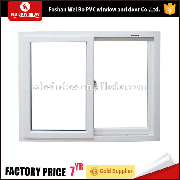 Latest window design 3 tracks sliding window for plastic on China WDMA