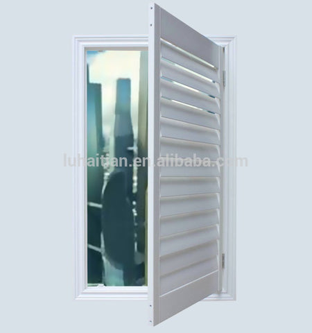 Latest window design for house UPVC window blind /glass shutter window with fixed and casement on China WDMA