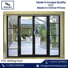 Low Cost Double/Triple Glazing Fostered PVC French Sliding Glass Doors on China WDMA