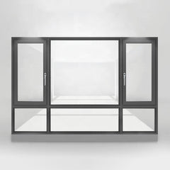 Low-E glass frame aluminum casement window hinged window price on China WDMA