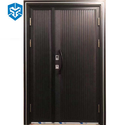 Low cost 304/202 stainless steel customized graphic size modern home security door on China WDMA