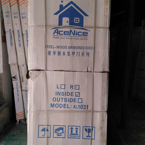 Luxury China Solid Steel Wood Armored Aluminium Door on China WDMA