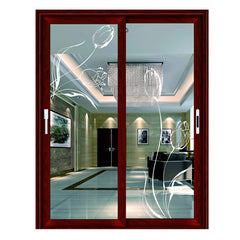 Made in China guaranteed quality sliding doors bedroom partition door tempered aluminum glass door on China WDMA