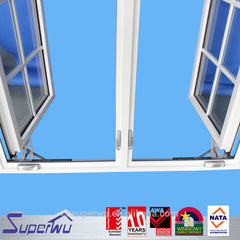 Made in china colonial bar toughened glass double glazed aluminum casement windows for residential on China WDMA