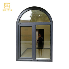 Made in foshan french aluminium arch casement window tinted double glaze latest wooden window frames designs for kerala on China WDMA