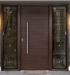 Main entrance stainless steel door with sidelites on China WDMA