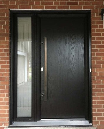 Main entrance stainless steel door with sidelites on China WDMA
