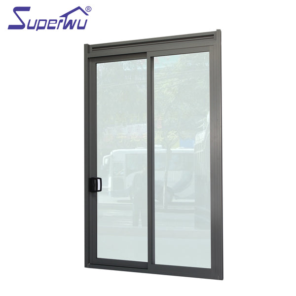 Manually operated aluminium sliding door with blind shutter used house interior on China WDMA