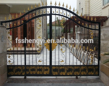 Manufacture wronght iron entry double /single door on China WDMA