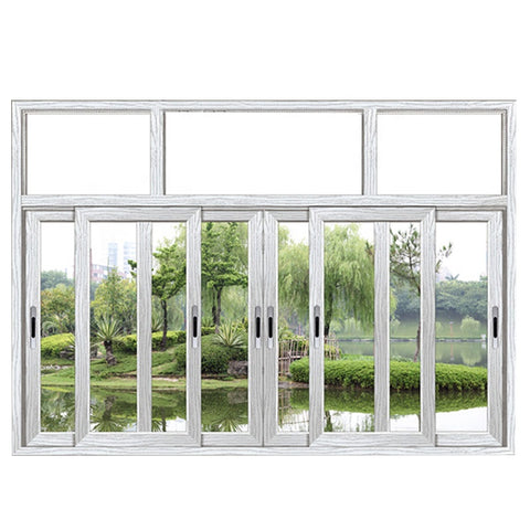 Manufacturer direct selling custom design 3 track aluminium sliding window DOUBLE GLAZE ALUMINIUM WINDOWS office sliding window on China WDMA