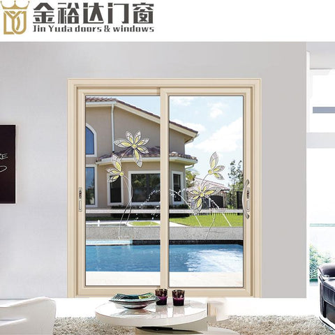 Manufacturers selling two rail aluminum sliding door tempered glass sliding door to the living room balcony window professional on China WDMA
