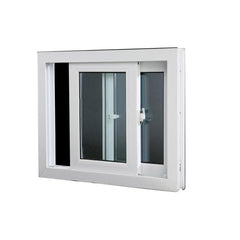 Modern Front Wood Grain Finish Aluminum Window Double Horizontal Slider Window Premium Quality Slider Window on China WDMA