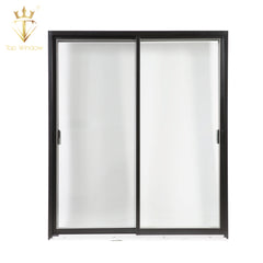 Modern Simple Design Powder Coated Thermal-break Soundproof Aluminum Slimline Sliding Patio Glass Doors For Dining Room on China WDMA