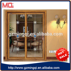 Modern design interior aluminum double pane sliding glass doors on China WDMA