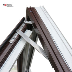 NFRC AS2047 standard gray aluminium casement double glazed windows on China WDMA