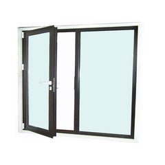 New Products PNOC Aluminum Frame Glass Hinged Casement Door interior french doors triple glazed windows doors on China WDMA