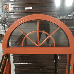New York custom design round arch design window with built-in shutter on China WDMA
