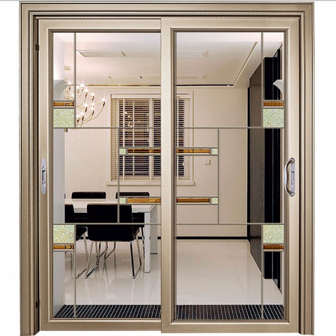 New design automatic sliding glass door / aluminium patio doors sliding on China WDMA