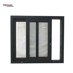 New design double glazed aluminium profile sliding windows with mosquito net on China WDMA