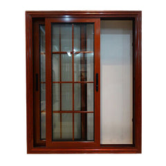 New design double glazed slide aluminium frame sliding frosted glass window with mosquito net on China WDMA