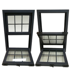 New design double hung glass windows aluminium glazed sash cost on China WDMA