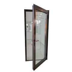 New design factory price patio single panel aluminium casement hinged glass door on China WDMA