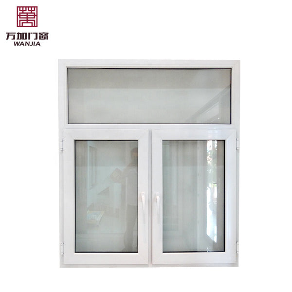 Kitchen white casement american style pvc windows on China WDMA