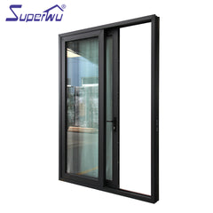 New design interior balcony doors aluminum two panel double glass sliding doors on China WDMA