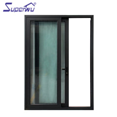New design interior balcony doors aluminum two panel double glass sliding doors on China WDMA