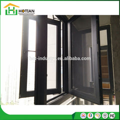New outdoor wrought iron grill window door designs exterior aluminum sliding window for balcony on China WDMA