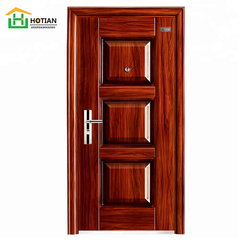 New style English scholar aroma fireproof steel wood security door catalogue on China WDMA