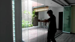 large sliding balcony glass curtain entry doors system with new advantages on China WDMA