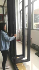 Interior bifold door glass folding door tempered glass sliding door for living room on China WDMA