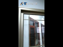 Living room Residential Aluminum Double/ Single fireproof standard Glass Sliding Doors size on China WDMA