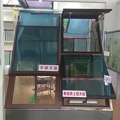 Top Window House Top Use Customized Thermal Break Circular Glass Double Glazed Aluminum Window Glass Skylight on China WDMA
