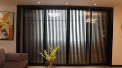 alum 3 panel german glass wall sliding patio door exterior price on China WDMA