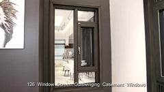 Easy Installation W126 Aluminum Anti Thret Glass Window for Brick House on China WDMA