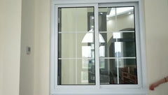 upvc/ pvc/ plastic double glazed sliding windows factory