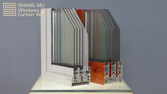 Modern design double glazed aluminium french casement window on China WDMA