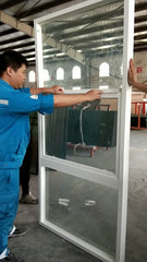 New 2016 Fiberglass Screen Aluminum Frame Double Hung Glass Window on China WDMA