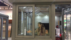 Black aluminum vertical sliding double hung window on China WDMA