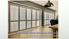 High quality plantation window louver wooden shutter blades on China WDMA