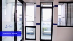 China suppliers OEM AS2047 NFRC CSA Impact resistant Glass aluminum casement window with online selling on China WDMA