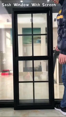 Double hung vertical sliding glass window on China WDMA