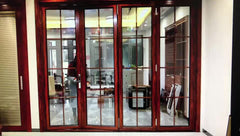 Commerical price simple design bi folding interior door on China WDMA