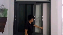 Anti-theft aluminium sliding and folding window on China WDMA
